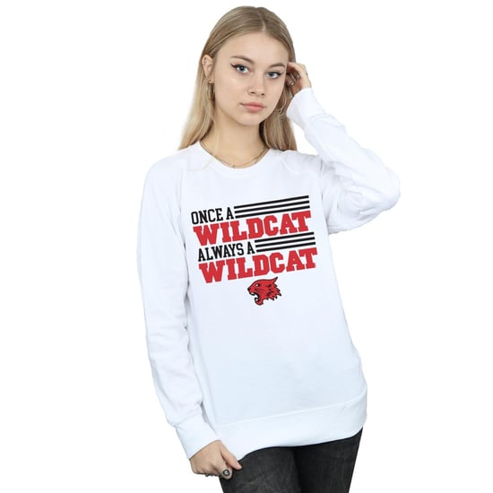 Disney Womens/Ladies High School Musical The Musical Once A Wildcat Sweatshirt (White)