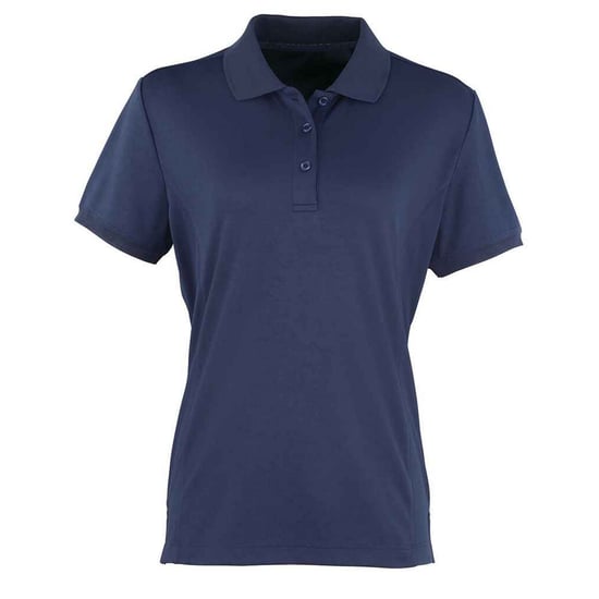 Premier Womens/Ladies Coolchecker Pique Polo Shirt (Navy) - Image 1