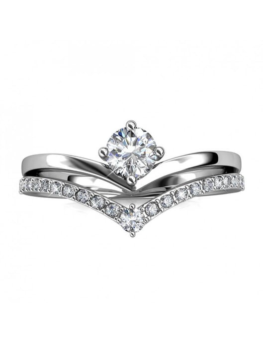 Anillo Zinnia - Plata y Cristal - Image 3