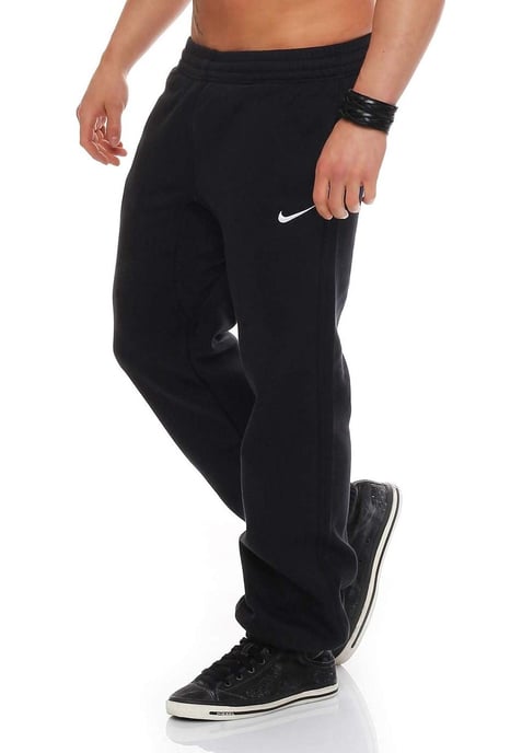 Joggers negros con puños y logo Swoosh Club de NIKE para hombre - Image 2