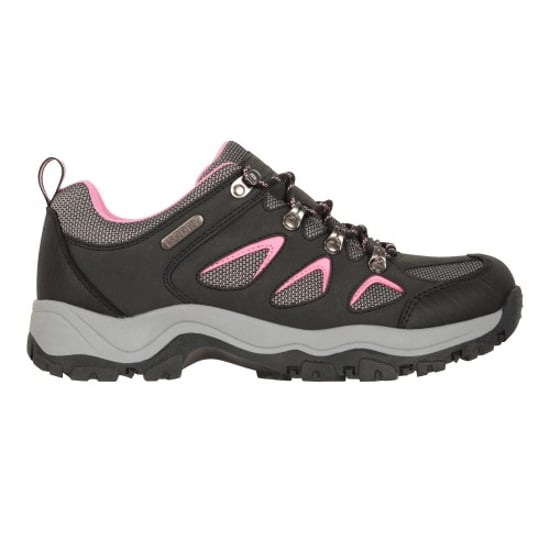 Mountain Warehouse Womens/Ladies Adventurer Waterproof Walking Shoes (Black) - Image 1