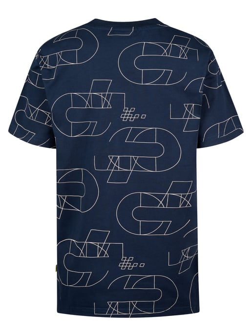Petrol Industries - All-over Print T-shirt Marlinview Boys - Navy Blue - Image 2
