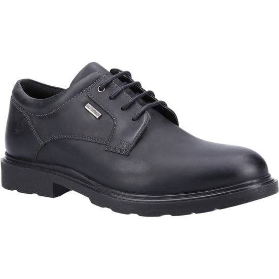 Hush Puppies Pearce Leather Men's Black Lace-Up Shoes - Image 1