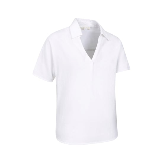 Mountain Warehouse Womens/Ladies Breeze II Linen Short-Sleeved Shirt (White) - Image 4