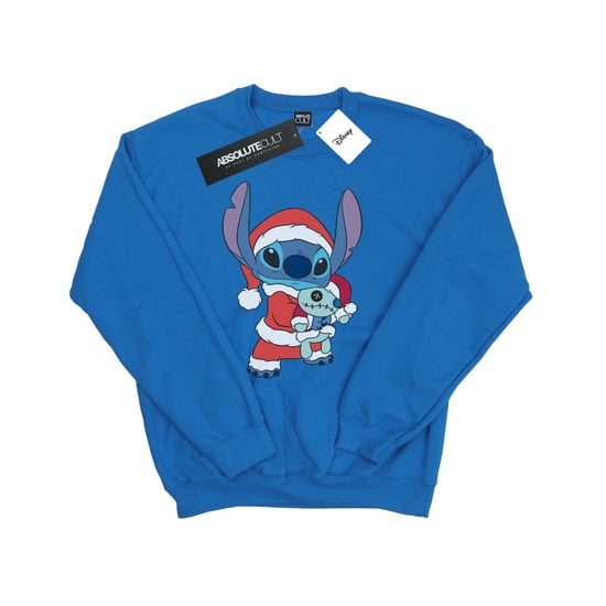 Disney Mens Lilo And Stitch Stitch Christmas Sweatshirt (Royal Blue)