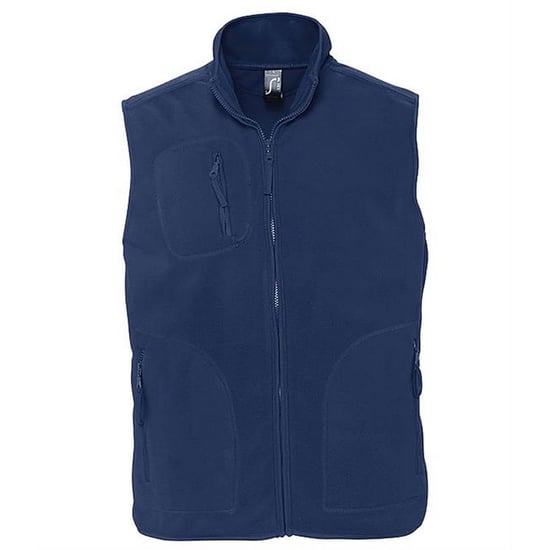 SOLS Unisex Adult Norway Fleece Gilet (Navy) - Image 1