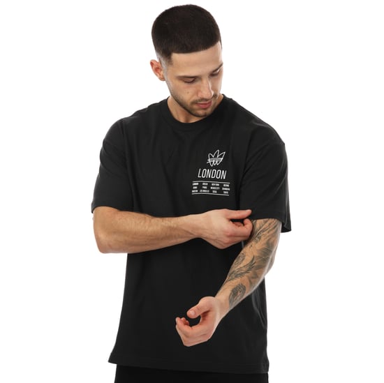 Men's adidas Originals London Premium City T-Shirt in Black