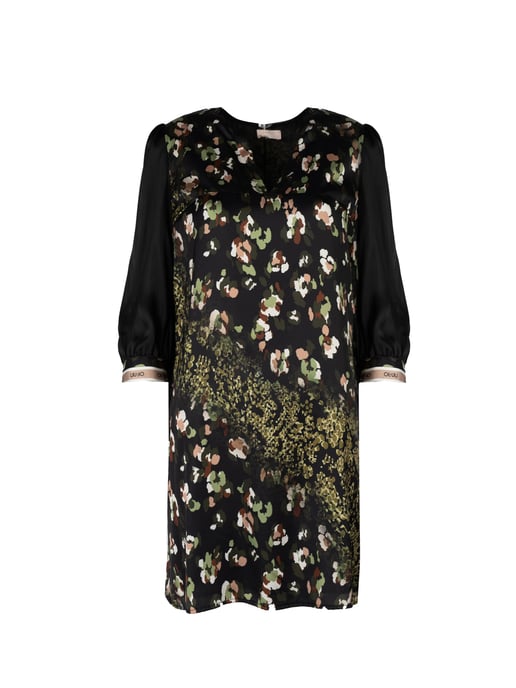 Liu Jo Vestido de mujer negro, verde - Image 1
