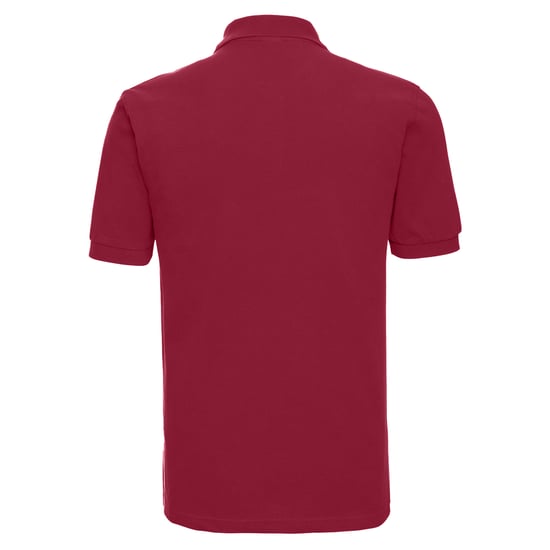 Russell Mens Classic Cotton Pique Polo Shirt (Classic Red) - Image 2