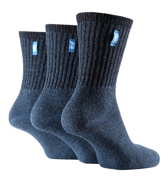 Calcetines de algodón retro para mujer - Azul - Image 1