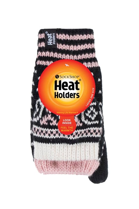 Guantes térmicos sin dedos con estampado de hadas para mujer - Image 2