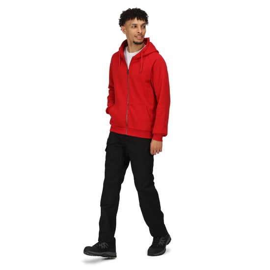 Regatta Mens Pro Full Zip Hoodie (Classic Red)