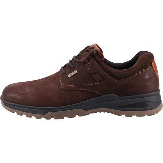 Hush Puppies Pele Leather Men's Brown Nubuck Lace-Up Shoes - Image 5