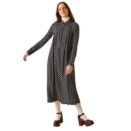 Regatta Womens/Ladies Orla Kiely Clover Winter Dress (Black)