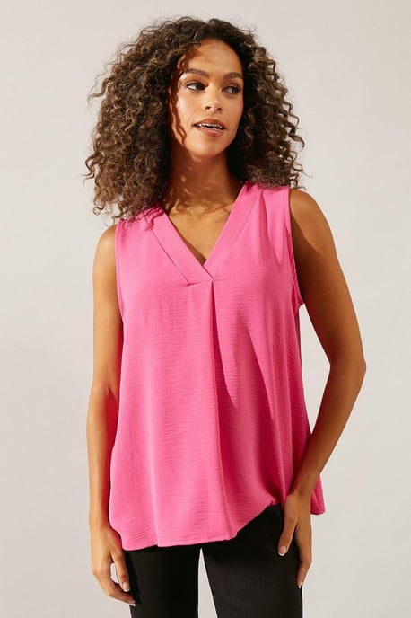 Pink Sleeveless Overhead Top - Image 1