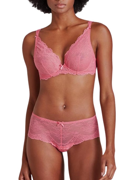 Danse Des Sens Triangle Plunge Bra - Irresistible Red