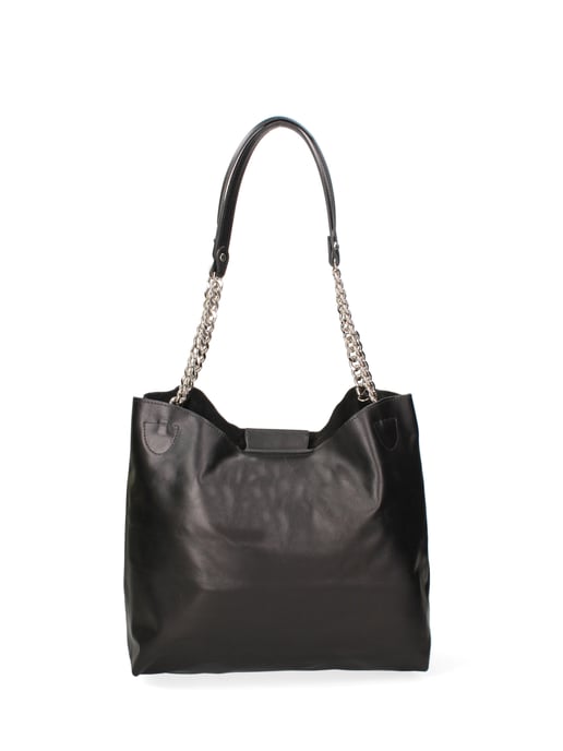 John Richmond Bolso de hombro Mujer BLACK AND SILVER - Image 4
