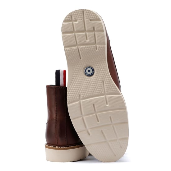 Ben Sherman Hampton Leather Men's Burgundy Boots - Image 4