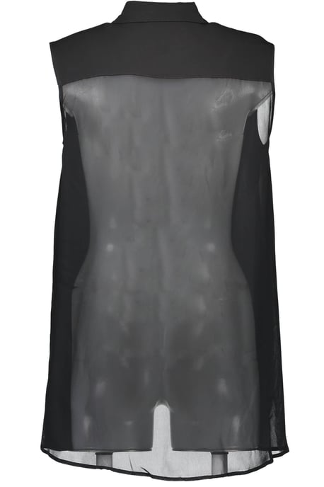 Camiseta de viscosa negra para mujer Love Moschino - Image 2