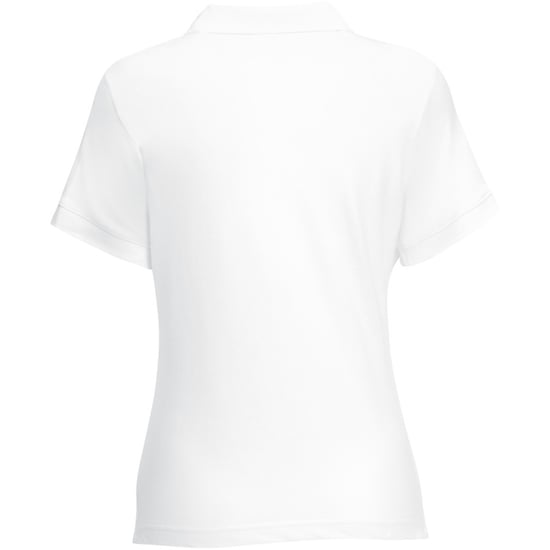 Fruit Of The Loom Womens Lady-Fit 65/35 Short Sleeve Polo Shirt (White) - Image 2
