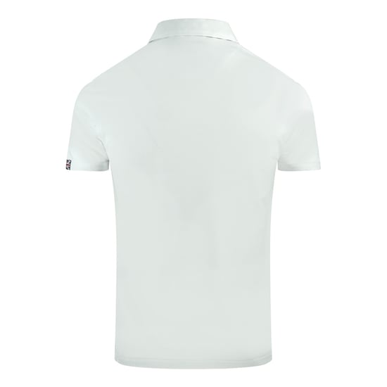 Polo blanco con logo en el pecho Aldis de Aquascutum - Image 2