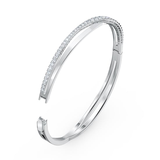 Swarovski 'Twist' Women's Base Metal Bracelet - Silver 5565210