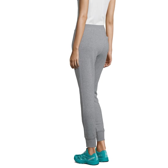 SOLS Womens/Ladies Jet Melange Jogging Bottoms (Grey Melange) - Image 3