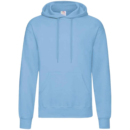 Fruit Of The Loom Unisex Adults Classic Hooded Sweatshirt (Sky Blue) - Image 1