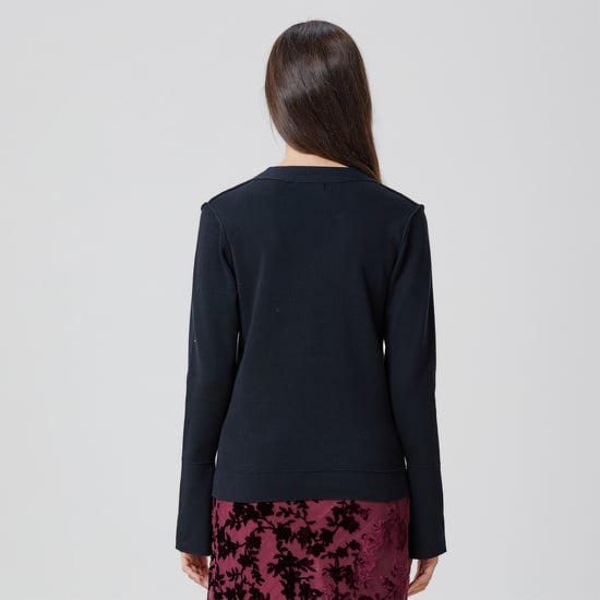 V neckline cardigan - Image 5
