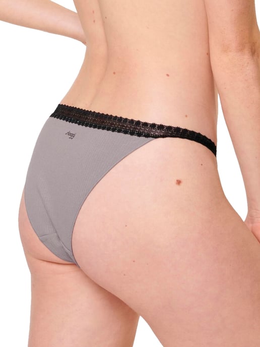 GO Ribbed Tanga Briefs 2 Pack