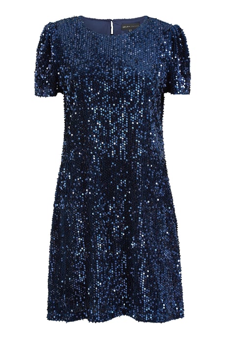 Mela Navy Sequin Tunic Dress