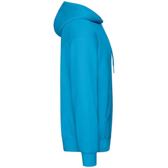 Fruit Of The Loom Adults Unisex Classic Hooded Sweatshirt (Azure) - Image 3