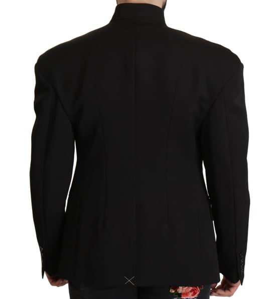 Blazer para hombre de lana negra de un solo botón de Dolce & Gabbana - Image 2