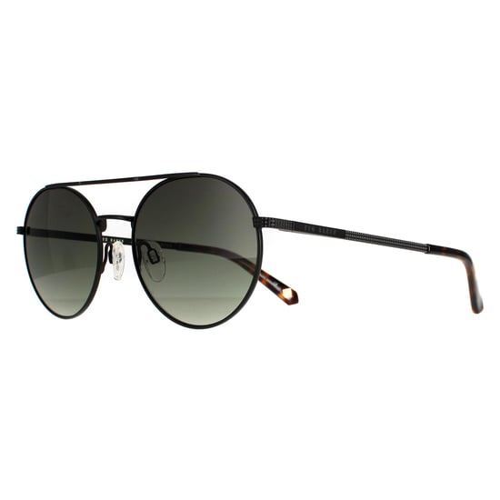 Ted Baker Round Unisex Black Grey TB1531 Warner Sunglasses