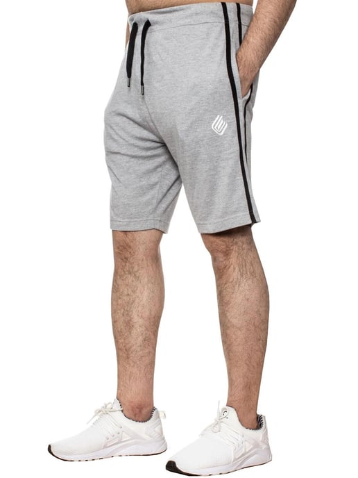 Enzo | Conjunto de camiseta y pantalón corto para hombre - Negro/Gris - Image 3