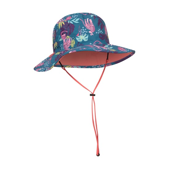 Mountain Warehouse Childrens/Kids Reversible Water Resistant Sun Hat (Teal) - Image 4