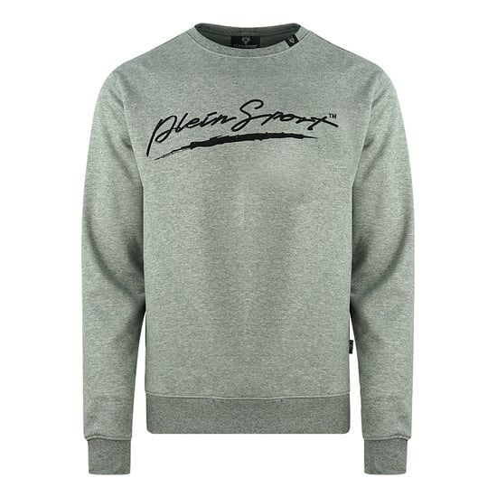 Jersey Gris con Logo Signature de Plein Sport - Image 1