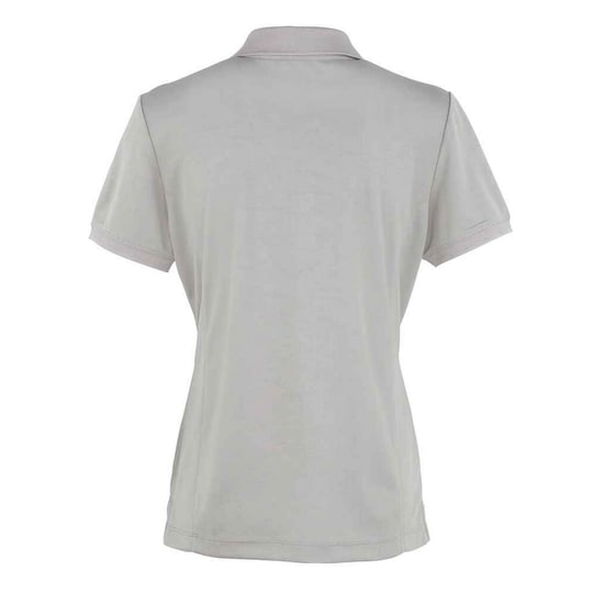 Premier Womens/Ladies Coolchecker Pique Polo Shirt (Silver) - Image 2