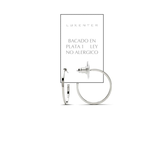 Pendientes Luxenter acabados en rodio - Tellahe - Image 2