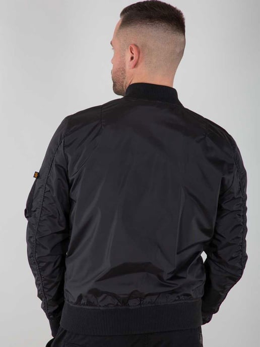 Alpha Industries Men's MA-1 TT Bomber Jacket in Black - Image 2