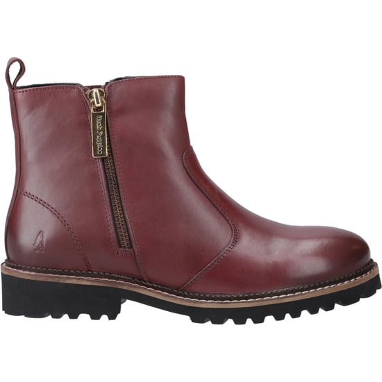 Hush Puppies Grace Zip Suede Women's Burgundy Boots - Image 5