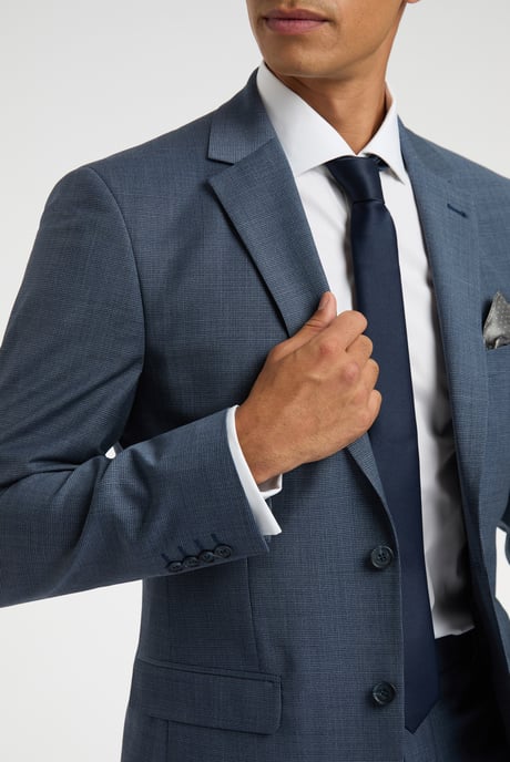 Regular Fit Blue Jacket - Image 3