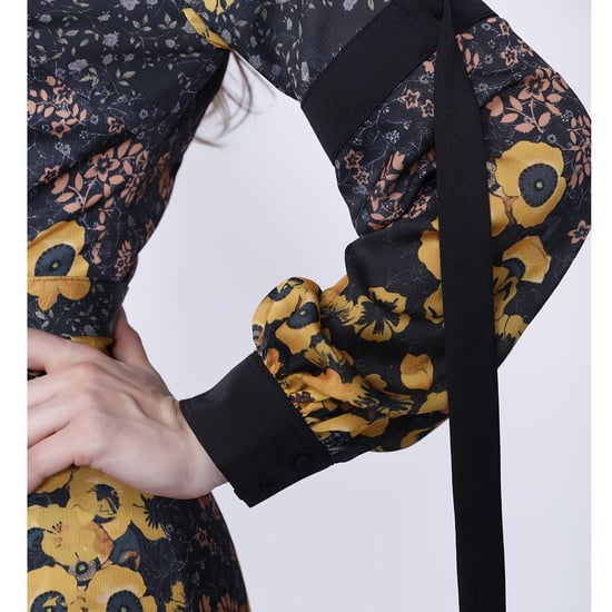 Floral print wrap midi dress - Image 6