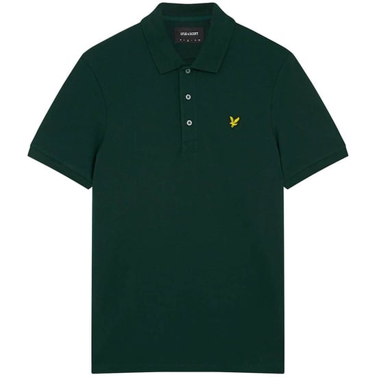 Lyle & Scott Polo SS Plain Polo Shirt Verde - Image 3