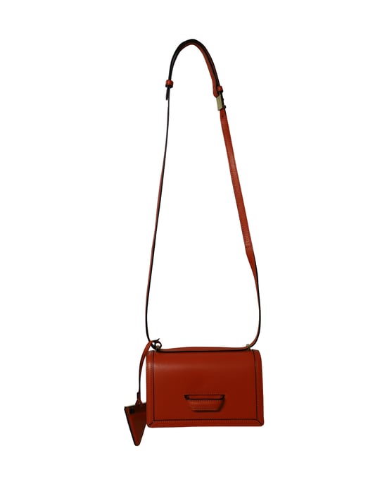 Loewe Small Barcelona Crossbody Bag in Orange Leather - Image 1