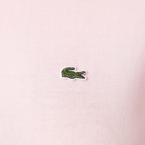 Women's Lacoste Organic Cotton Crewneck Sweatshirt in Pink