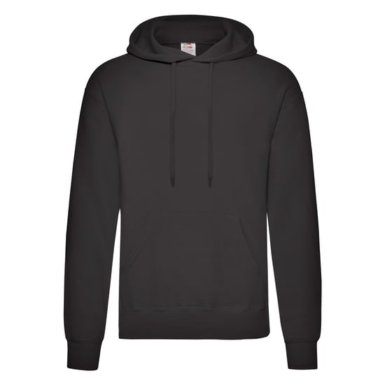 Fruit of the Loom Adults Unisex Classic Hooded Sweatshirt (Black) - Image 1