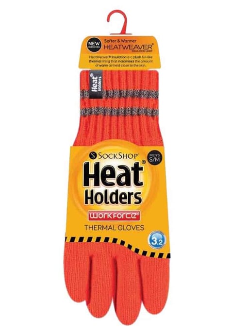 Heat Holders - Guantes de punto térmicos reflectantes de alta visibilidad para hombre - Image 2
