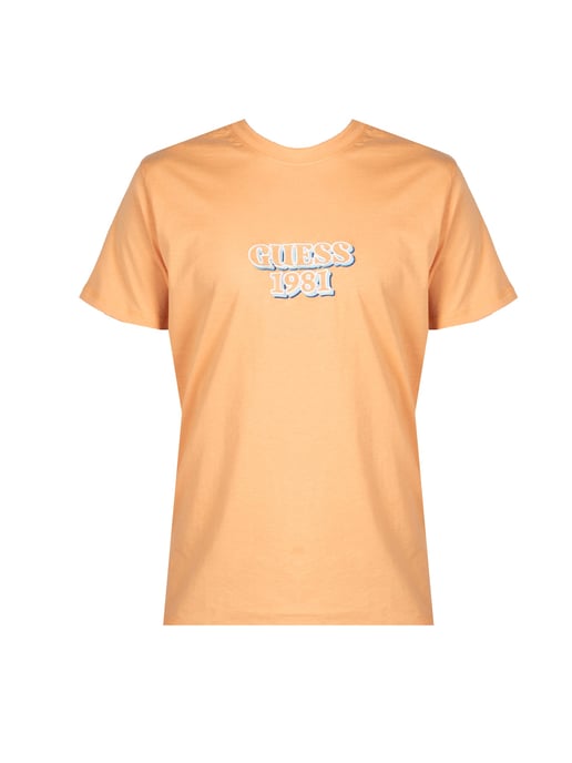 Guess T-Shirt Embro del hombre naranja - Image 1