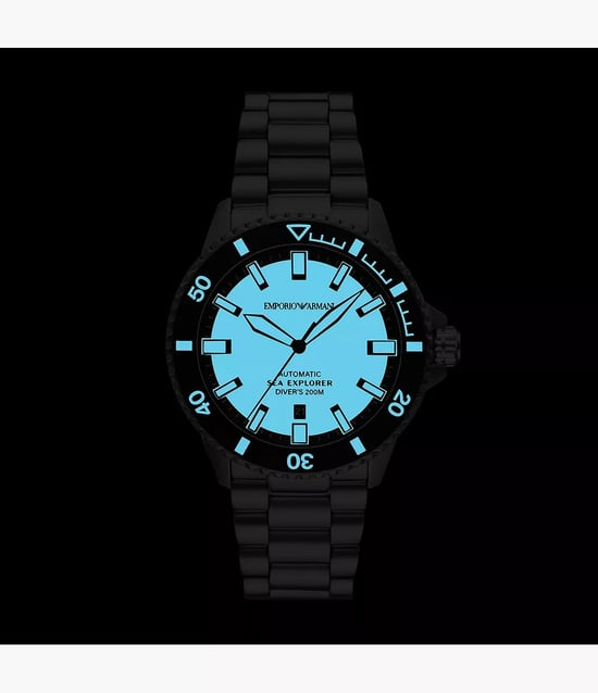 Emporio Armani Sea Explorer Men's Silver Watch AR60083 - Image 3